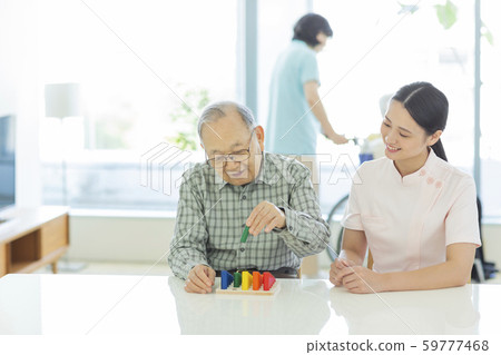 Senior man rehabilitation 59777468