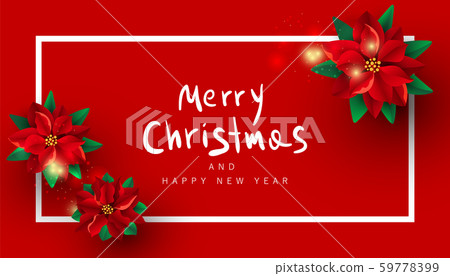 Creative modern background with red pomela flowers 59778399