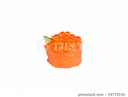 Ikura salmon sushi roll japanese cusine Ikura salmon sushi roll japanese cusine 59778550