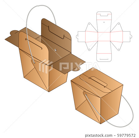 Box packaging die cut template design. 3d mock-up Box packaging die cut template design. 3d mock-up 59779572