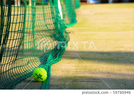 Tennis court and ball 59780946