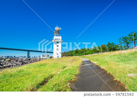 Scenery of Wakasu Seaside Park in Tokyo Scenery of Wakasu Seaside Park in Tokyo 59781593