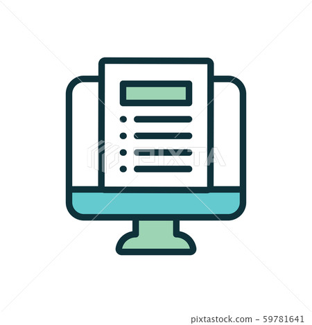 In Compliance Icon with paper, checks & list 59781641