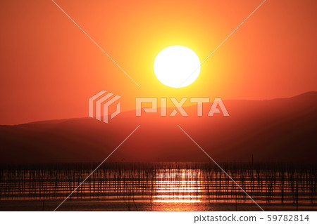 Omuta City Miike Port Sunset 59782814