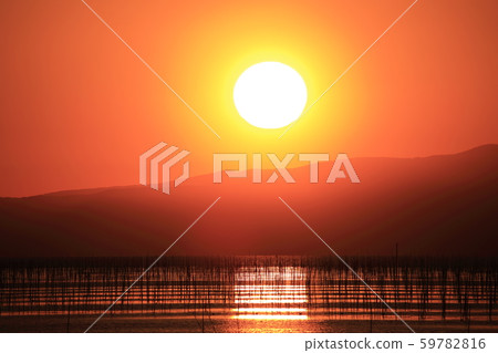 Omuta City Miike Port Sunset 59782816