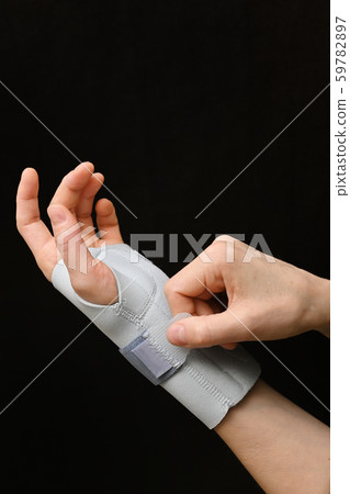 Contused Woman Hand In Stabilizer Contused Woman Hand In Stabilizer 59782897