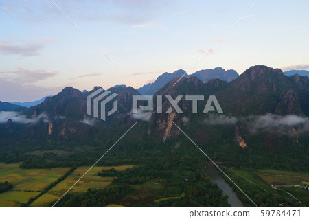 Laos, Bambien landscape Laos, Bambien landscape 59784471