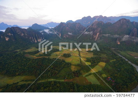 Laos, Bambien landscape Laos, Bambien landscape 59784477