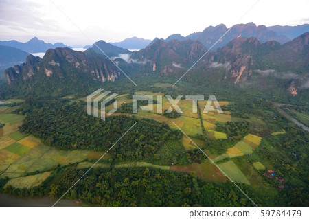 Laos, Bambien landscape Laos, Bambien landscape 59784479