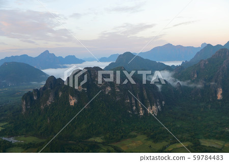 Laos, Bambien landscape Laos, Bambien landscape 59784483