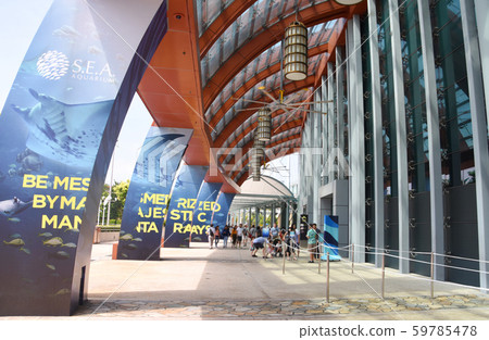 Aquarium exterior in Singapore 59785478