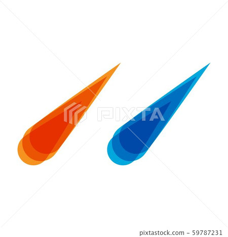 Comet vector icon illustration 59787231
