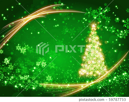 Christmas tree glitter background - Stock Illustration [59787733] - PIXTA