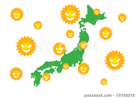 日本雪松花粉圖像雪松花粉日本地圖 59788078
