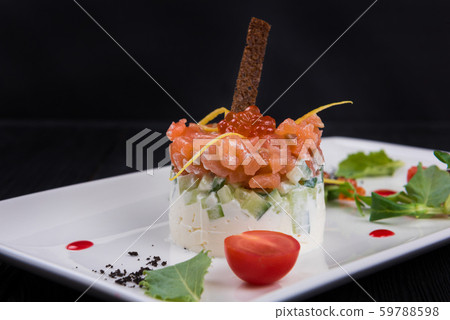 Fresh salmon tartare Fresh salmon tartare 59788598
