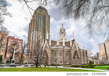 The Salt Lake Assembly Hall, a Victorian Gothic congregation hall The Salt Lake Assembly Hall, a Victorian Gothic congregation hall 59789306