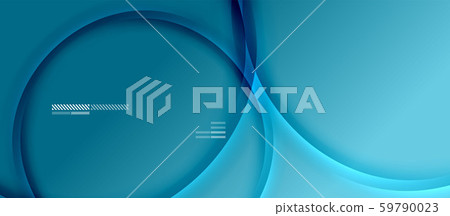 Trendy simple fluid color gradient abstract background with dynamic wave shadow line effect. Vector 59790023