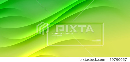 Trendy simple fluid color gradient abstract background with dynamic wave shadow line effect. Vector Trendy simple fluid color gradient abstract background with dynamic wave shadow line effect. Vector 59790067