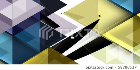 Colorful repeating triangles modern geometric in contemporary style on white background. Abstract 59790537