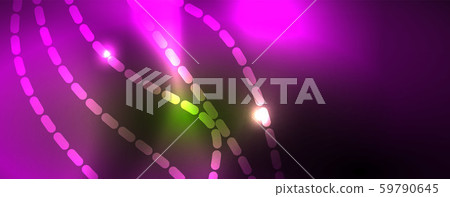 Shiny neon vector wave line abstract background, motion concept 59790645