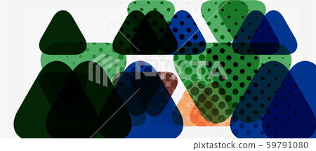Banner with multicolored mosaic triangle geometric design on white background. Abstract texture Banner with multicolored mosaic triangle geometric design on white background. Abstract texture 59791080
