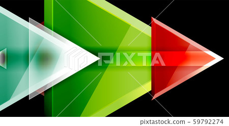 Dynamic triangle composition abstract background 59792274