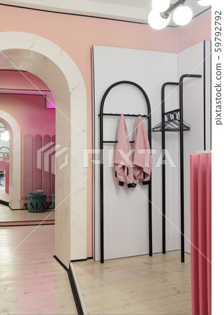 Interior of luxury stylish beauty salon. Reception Interior of luxury stylish beauty salon. Reception 59792792