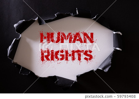 Human rights day background concept. 59793408