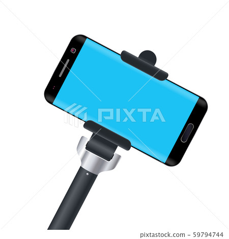 monopod with phone 59794744