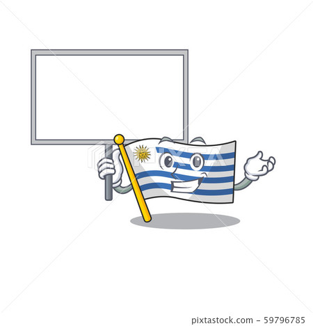 Bring board cartoon flag uruguay in with mascot 59796785