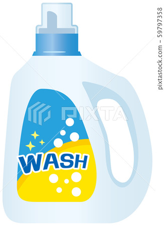 Illustration of laundry detergent (liquid) 59797358