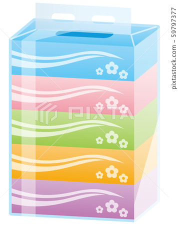 Tissue paper image illustration (5 pieces) Tissue paper image illustration (5 pieces) 59797377