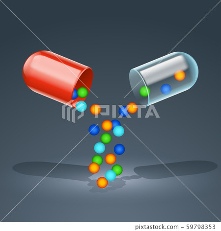 pill on black 59798353