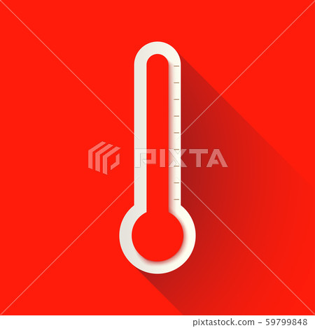 thermometer on red thermometer on red 59799848