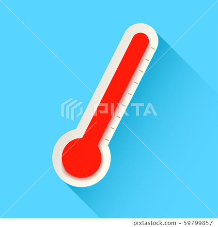 thermometer on blue 59799857
