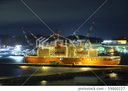 破冰船“ Shirase” 5003 [橫須賀市]燈塔船裝飾 59800227