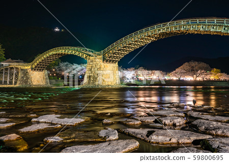 Kintai Bridge night 59800695