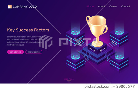 Key success factors, isometric business concept Key success factors, isometric business concept 59803577