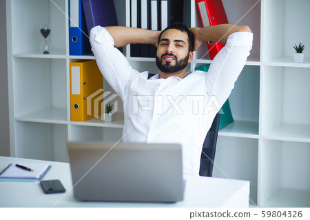 Self employed business person working from home Self employed business person working from home 59804326