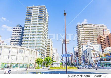 Osaka city, city view, near Tanimachi 6-chome 59804629
