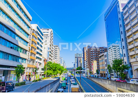 Osaka city, city view, near Tanimachi 6-chome 59804630