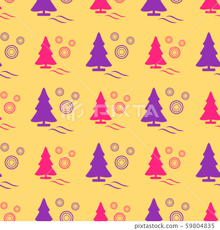 New year 2020 seamless pattern Christmas trees 59804835