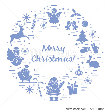 Happy New Year 2020 Merry Christmas Santa Claus Happy New Year 2020 Merry Christmas Santa Claus 59804884