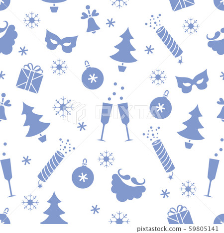New Year 2020 Merry Christmas pattern gift, Santa 59805141