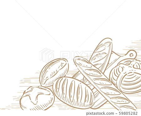 麵包，麵包店背景，框架材料 59805282