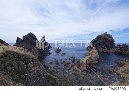 國分海岸（通天橋）的景色（島根縣衝木郡西島島町） 59805290