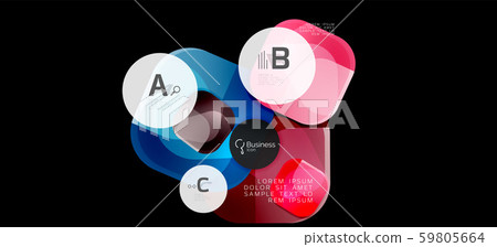 Retro colorful geometric background - circles on black, great design for any purposes. Creative Retro colorful geometric background - circles on black, great design for any purposes. Creative 59805664