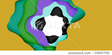 Abstract cut out abstract waves for web design. Color geometric pattern. Vector abstract geometric Abstract cut out abstract waves for web design. Color geometric pattern. Vector abstract geometric 59805709