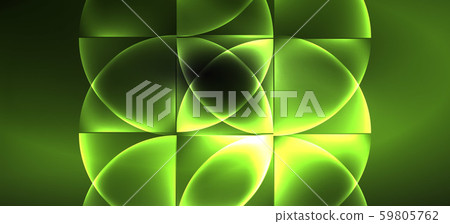 Neon glowing techno lines, hi-tech futuristic abstract background. Template with abstract shapes in Neon glowing techno lines, hi-tech futuristic abstract background. Template with abstract shapes in 59805762