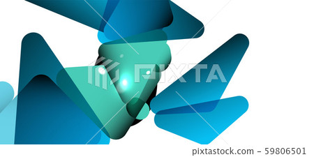 Triangle geometric background in trendy style on light background. Retro vector illustration 59806501